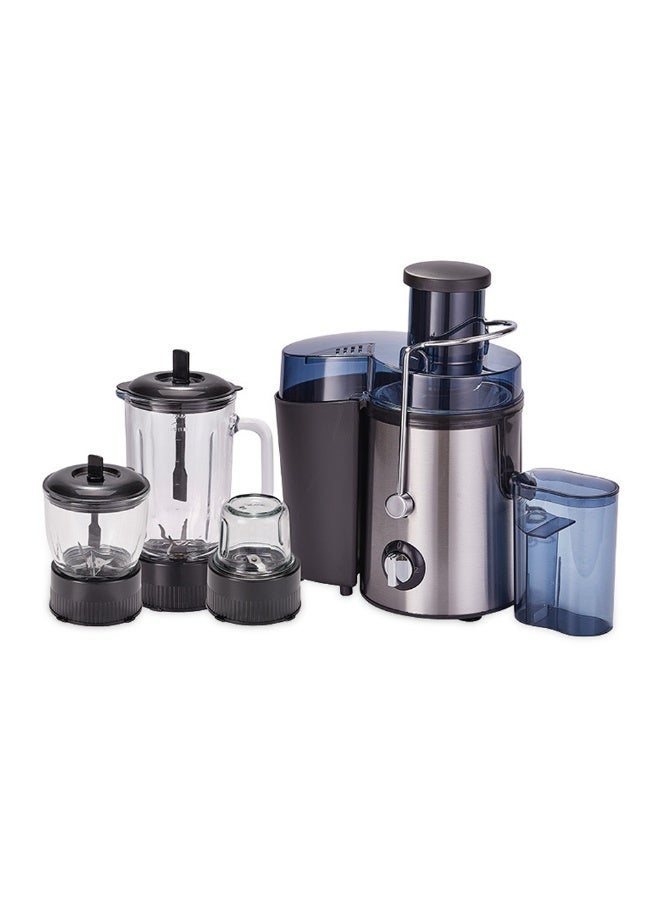 Silver Crest MY-630 Juicer Blender 2500W Powerful Motor Stainless Steel 5 in 1 Glass Jar Two Speed Safety Interlock Mixer Grinder for Home Kitchen Smoothie Juice Grinding Chopping Blending Use - Image 3